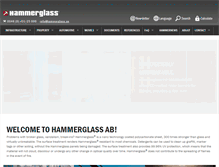 Tablet Screenshot of hammerglass.com